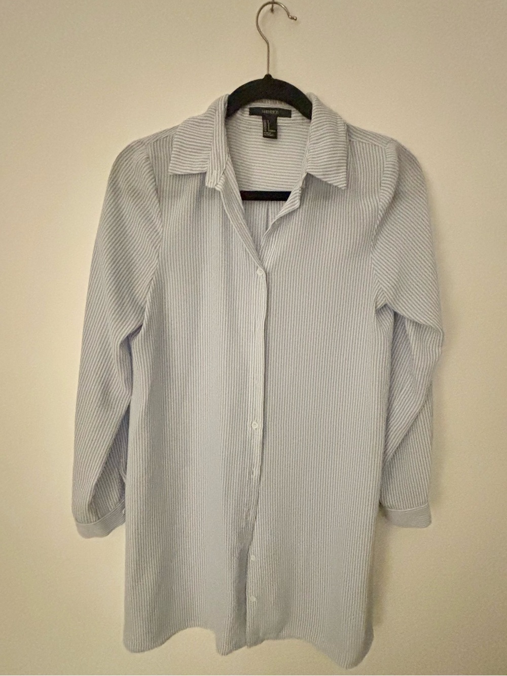 Forever 21 Light Blue Striped womens Shirt dress